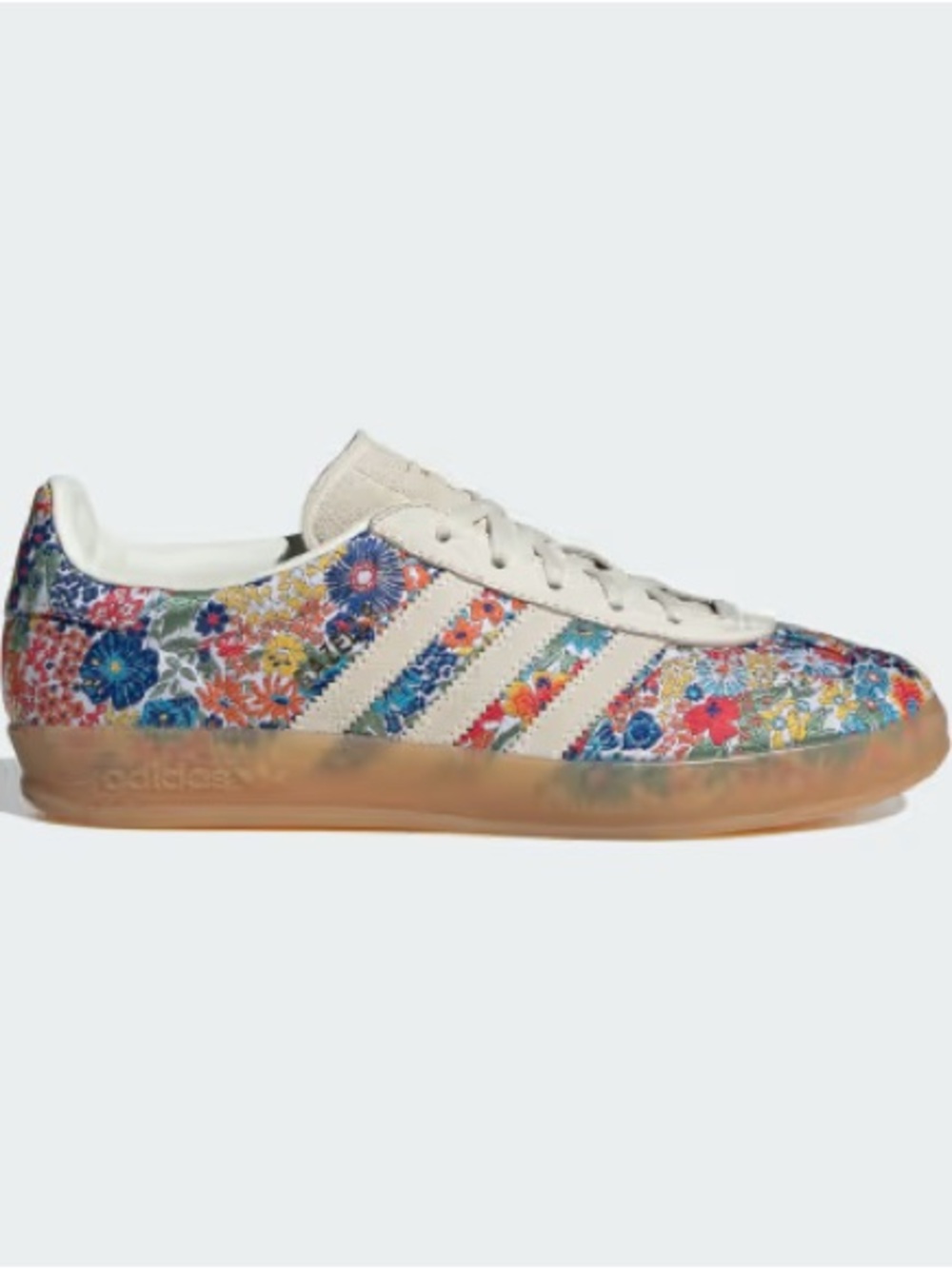 ADIDAS GAZELLE EMBROIDERED INDOOR X LIBERTY LONDON SHOES- US 6